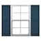 Ekena Millwork Mid-America Vinyl, Standard Size Cathedral Top Center Mullion, Open Louver Shutter, 11264036, PR 00011264036 - alternate 1